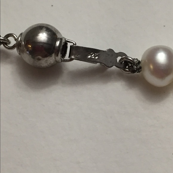 925 Sterling Silver Pearl & Turquoise earrings, bracelet, necklace - Picture 7 of 7